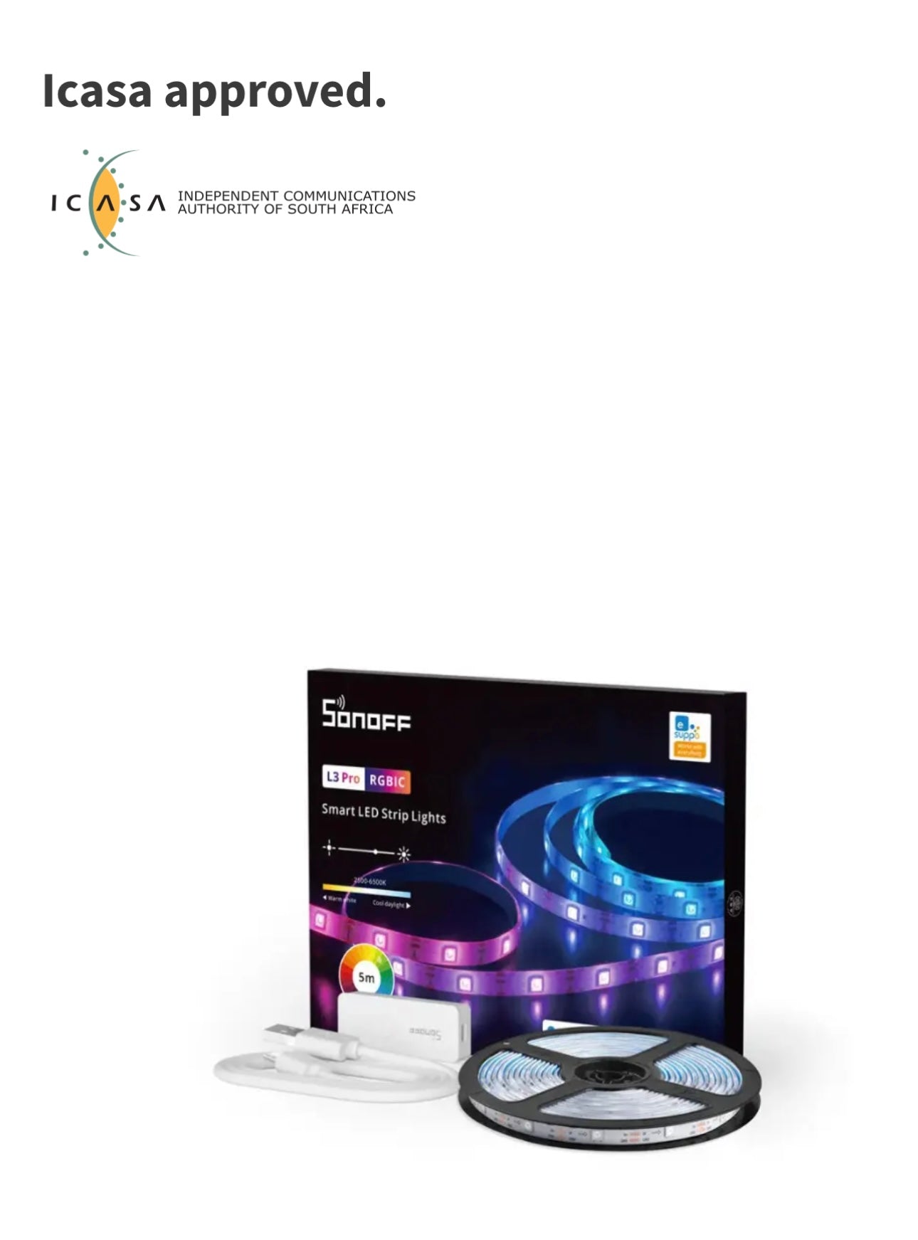 SONOFF L3 PRO SMART LED STRIP RGBIC 5 METER